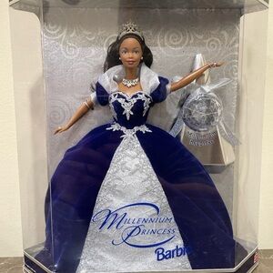 1999 Mattel Millennium Princess Barbie African American Doll NRFB